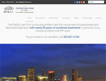 Tablet Screenshot of patinolawfirm.com